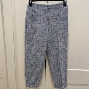 Club Monaco tweed navy blue Textured Pants trouser